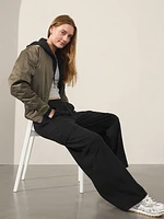 Retroterry High Rise Wide Leg Cargo Pant