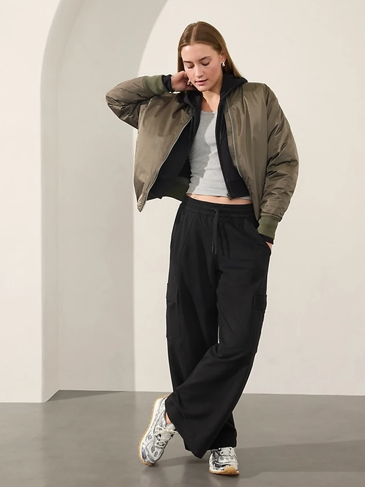 Retroterry High Rise Wide Leg Cargo Pant