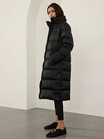 Sateen Long Puffer