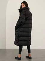 Sateen Long Puffer