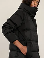 Sateen Long Puffer