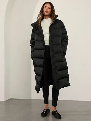 Sateen Long Puffer