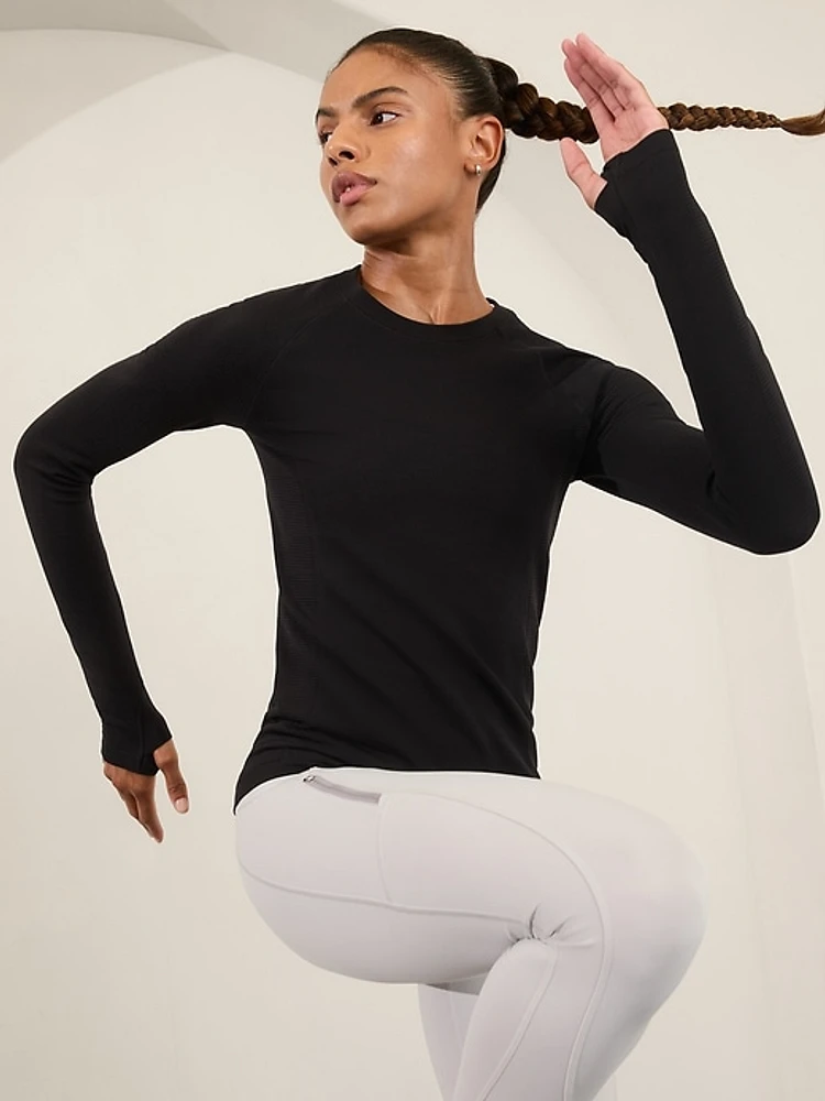 Flurry Seamless Crewneck Top