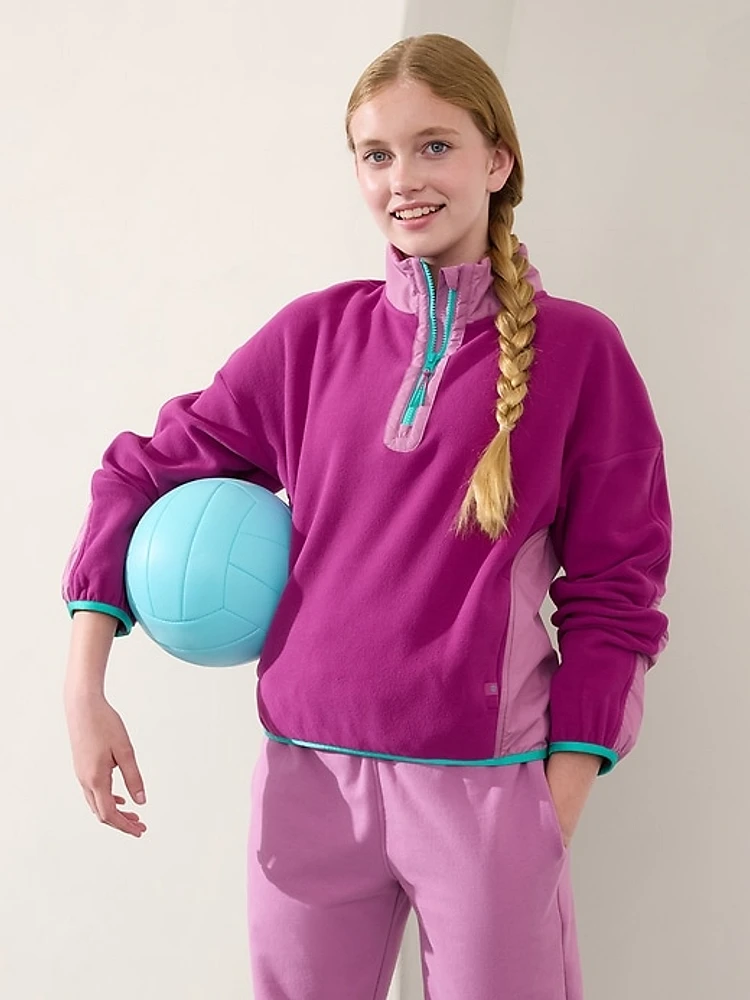 Athleta Girl Microfleece Half Zip