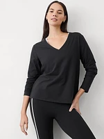 Essential Long V-Neck Top