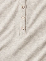 Signature Rib Henley Top