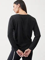 Essential Long V-Neck Top