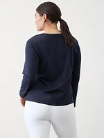 Essential Long V-Neck Top