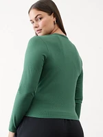 Signature Rib Crew Top