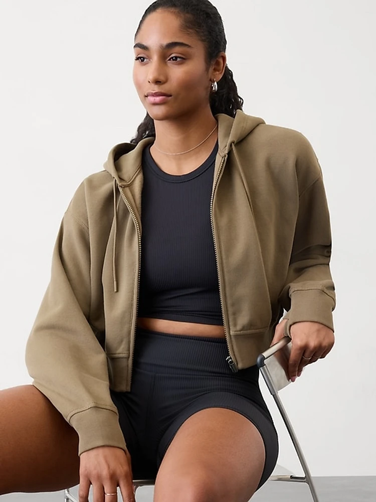 Forever Fleece Ultra Crop Full Zip