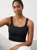 Transcend Square Neck Crop Bra A-C