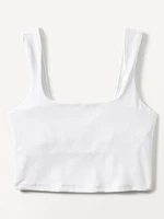 Transcend Square Neck Crop Sports Bra A-C