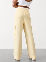 Easy Fleece Mid Rise Straight Cargo Pant