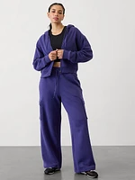 Easy Fleece Mid Rise Straight Cargo Pant