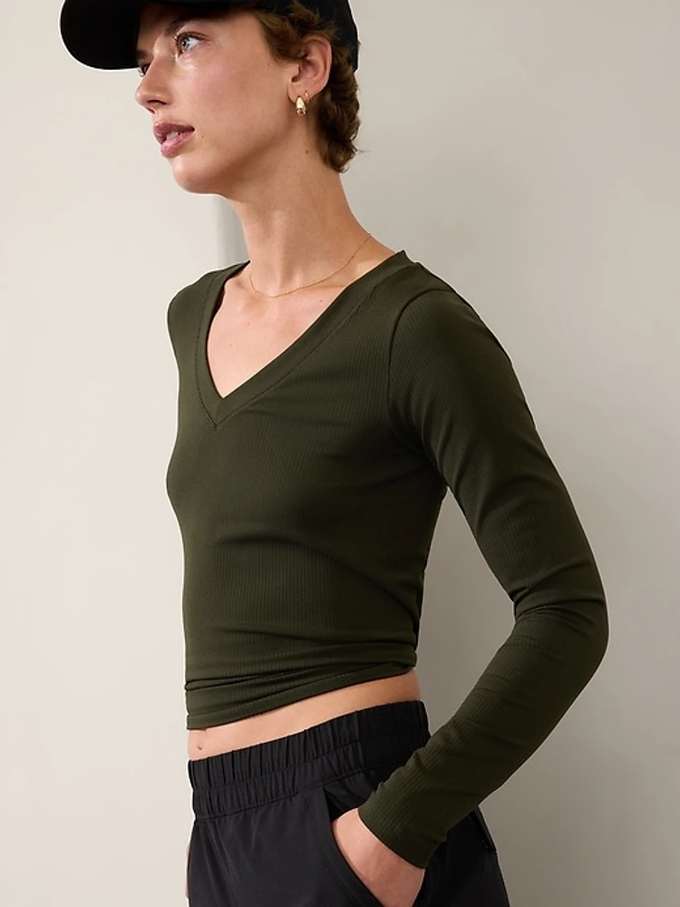 Renew Seamless V-Neck Top