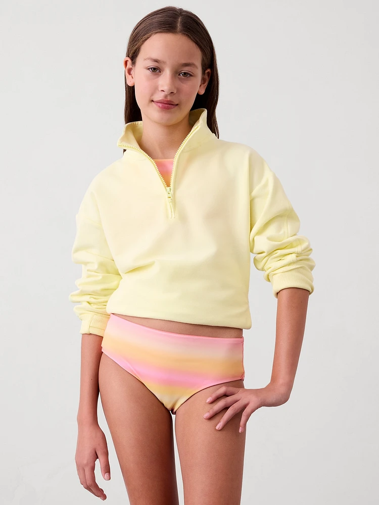 Athleta Girl Reverisble Mid Rise Colorblock Bottom