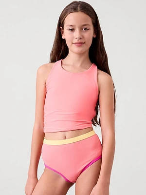 Athleta Girl Reverisble High Rise Rib Bottom