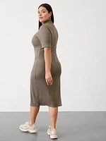 Signature Rib Mock Neck Dress