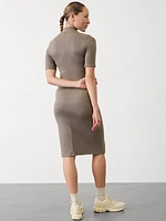 Signature Rib Mock Neck Dress