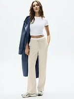 Seasoft Mid Rise Straight Pant