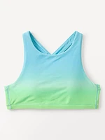 Athleta Girl High Neck Ombre Bikini Top