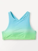 Athleta Girl High Neck Ombre Bikini Top