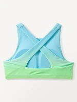 Athleta Girl High Neck Ombre Bikini Top