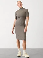 Signature Rib Mock Neck Dress