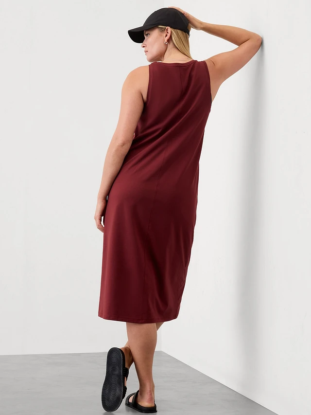 strapless open back dress Angelina Dress Cherry Red Silk – Idáh main image 0