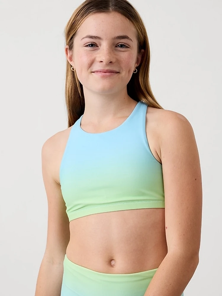 Athleta Girl High Neck Ombre Bikini Top