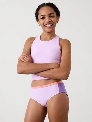 Athleta Girl Reverisble Mid Rise Colorblock Bottom