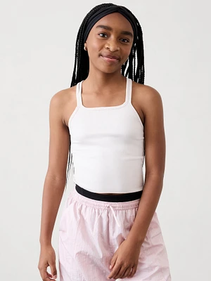 Athleta Girl Rise Above Strappy Crop Tank