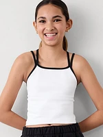 Athleta Girl Rise Above Strappy Crop Tank