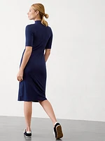 Signature Rib Mock Neck Dress