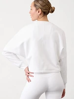 Forever Fleece Dolman Crop Sweatshirt