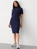 Signature Rib Mock Neck Dress