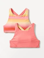 Athleta Girl Reversible High Neck Bikini Top