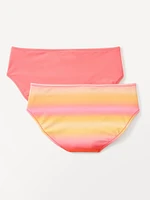 Athleta Girl Reverisble Mid Rise Colorblock Bottom
