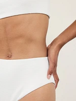 High Waist Pique Swim Bottom