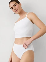 High Waist Pique Swim Bottom