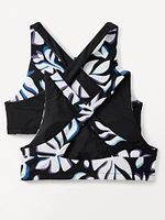 Athleta Girl Reverisble High Neck Colorblock Bikini