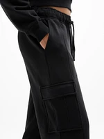 Terry Mid Rise Cargo Jogger