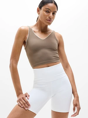 Transcend Tipped V Crop Sports Bra A-C