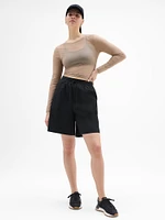 Drift Mid Rise Poplin Bermuda Short