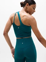 Transcend Asymmetrical Crop Sports Bra