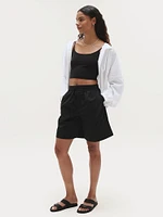 Drift Mid Rise Poplin Bermuda Short