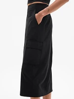 Brooklyn Heights High Rise Cargo Skirt