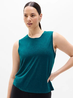 Getaway Linen Blend Muscle Tank
