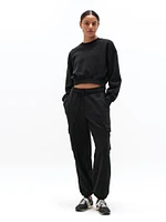 Heavyweight Terry Crop Crew Sweatshirt