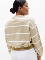 Terry Crop Crew Sweatshirt
